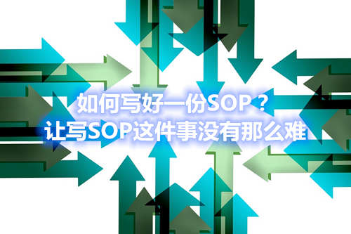 如何寫好一份SOP？讓寫SOP這件事沒有那么難(圖1)