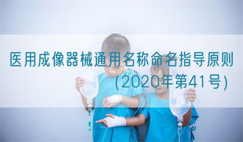 醫(yī)用成像器械通用名稱命名指導(dǎo)原則???????（2020年第41號）(圖1)